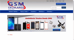 Desktop Screenshot of gsmcelulares.com.br