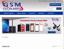 Tablet Screenshot of gsmcelulares.com.br